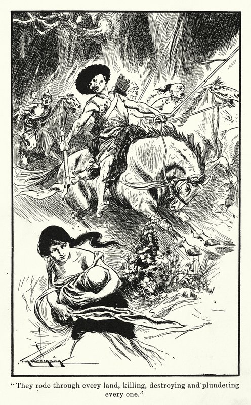 Hunok (litográfia) alkotó: Thomas Heath Robinson