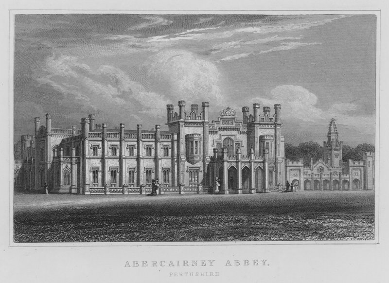 Abercairney Abbey, Perthshire (metszet) alkotó: Thomas Hosmer Shepherd