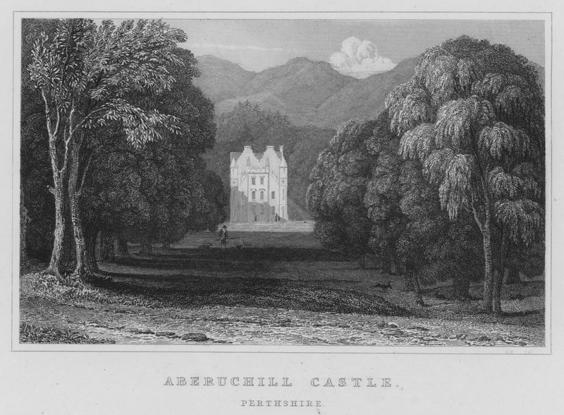 Aberuchill kastély, Perthshire (metszet) alkotó: Thomas Hosmer Shepherd