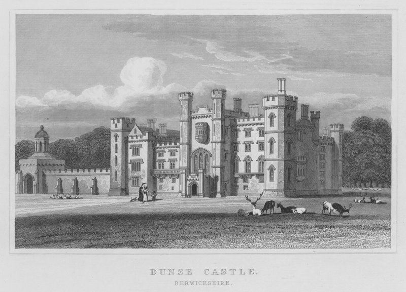 Dunse Castle, Berwickshire (metszet) alkotó: Thomas Hosmer Shepherd
