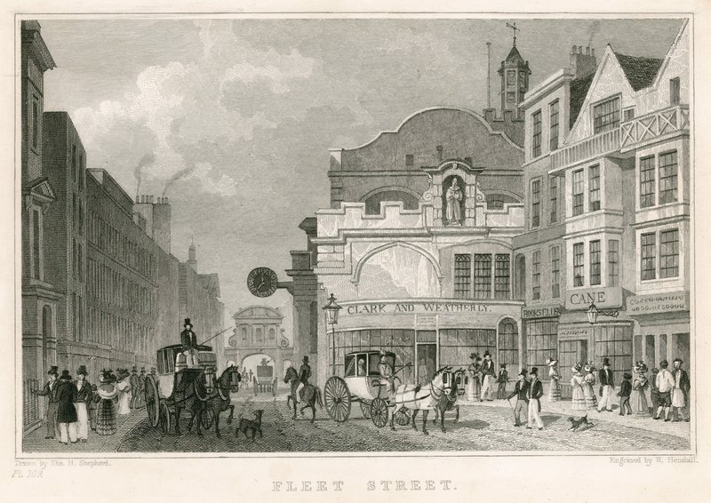 Fleet Street, London alkotó: Thomas Hosmer Shepherd