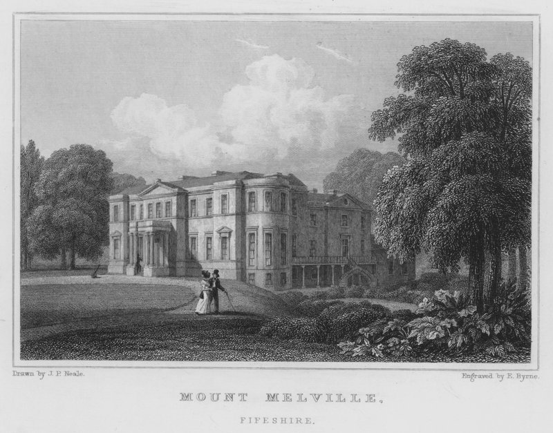 Mount Melville, Fifeshire (metszet) alkotó: Thomas Hosmer Shepherd