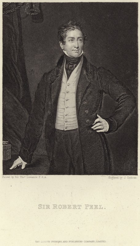 Sir Robert Peel portréja alkotó: Thomas Lawrence