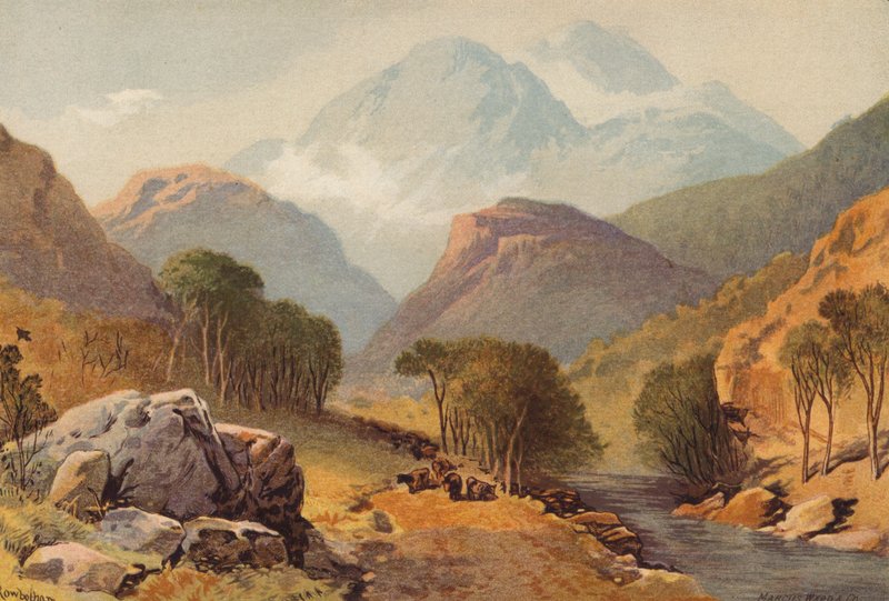 Skócia, Benvenue (színes litho) alkotó: Thomas Leeson the Elder Rowbotham