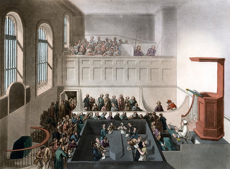 Newgate kápolna alkotó: Thomas Rowlandson