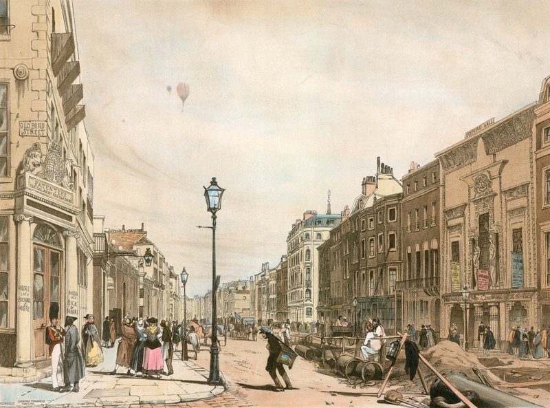 Piccadilly a város felé nézve alkotó: Thomas Shotter Boys