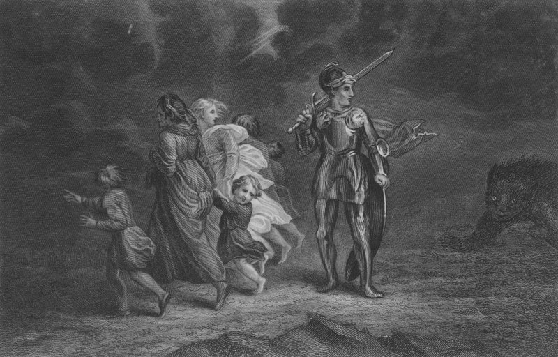 A nagyszívű feláll, hogy fogadja az Ördögöt alkotó: Thomas Stothard