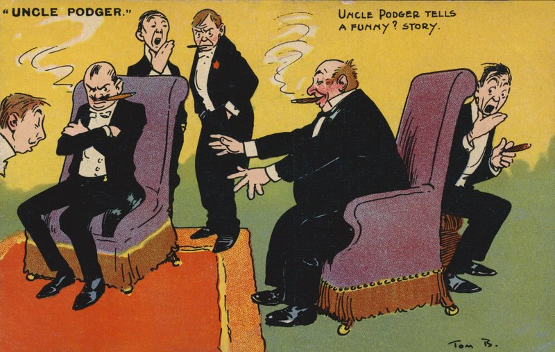 Podger bácsi mesél egy vicceset? sztori alkotó: Tom Browne