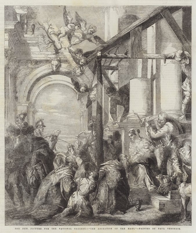 A mágusok imádása alkotó: Paolo Veronese
