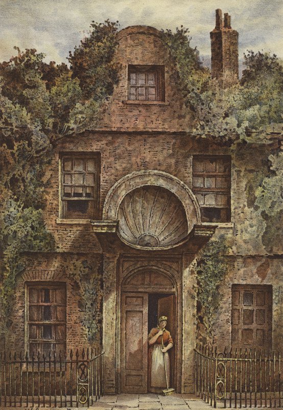 Ajtó a Fairfax House-ban, Putney (chromolitho) alkotó: Waldo Sargeant