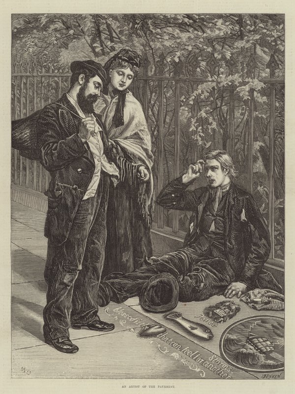 A járda művésze alkotó: Walter Duncan