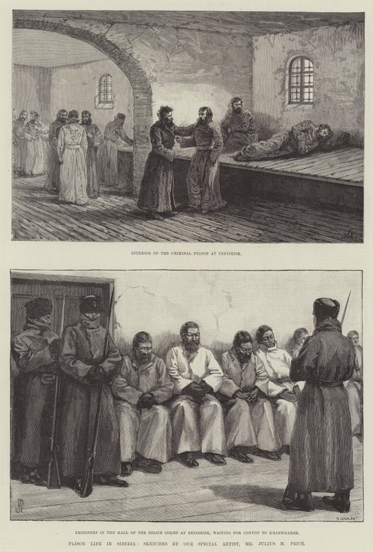 Börtönélet Szibériában alkotó: Walter Paget