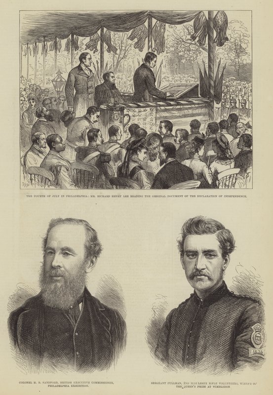 Július negyedike Philadelphiában alkotó: Walter Paget