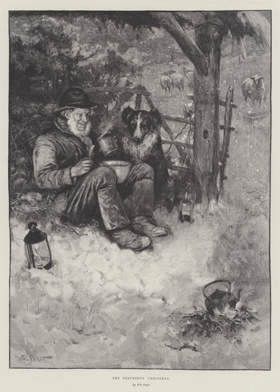 A pásztor karácsonya alkotó: Walter Paget