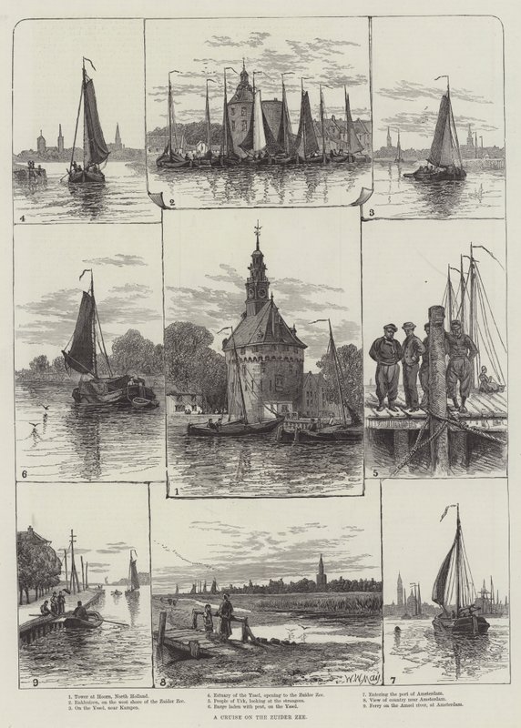 Hajóút a Zuider Zee-n alkotó: Walter William May