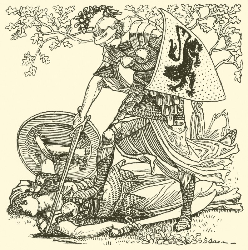 Spenser tündérkirálynőjéből (metszet) alkotó: Walter (after) Crane
