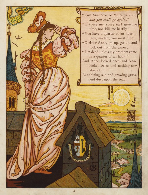 Kékszakáll (színes litó) alkotó: Walter Crane