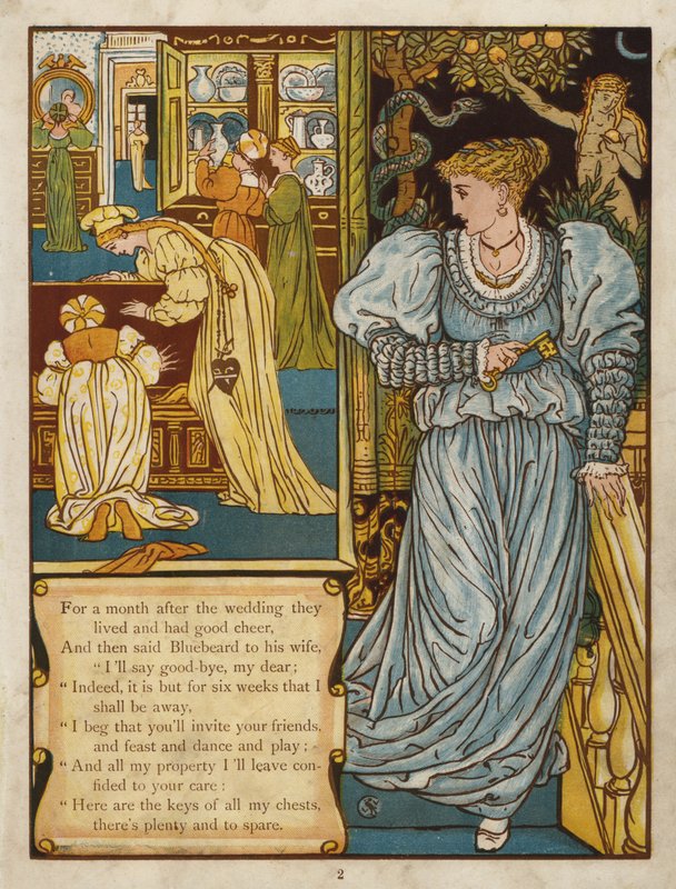 Kékszakáll (színes litó) alkotó: Walter Crane