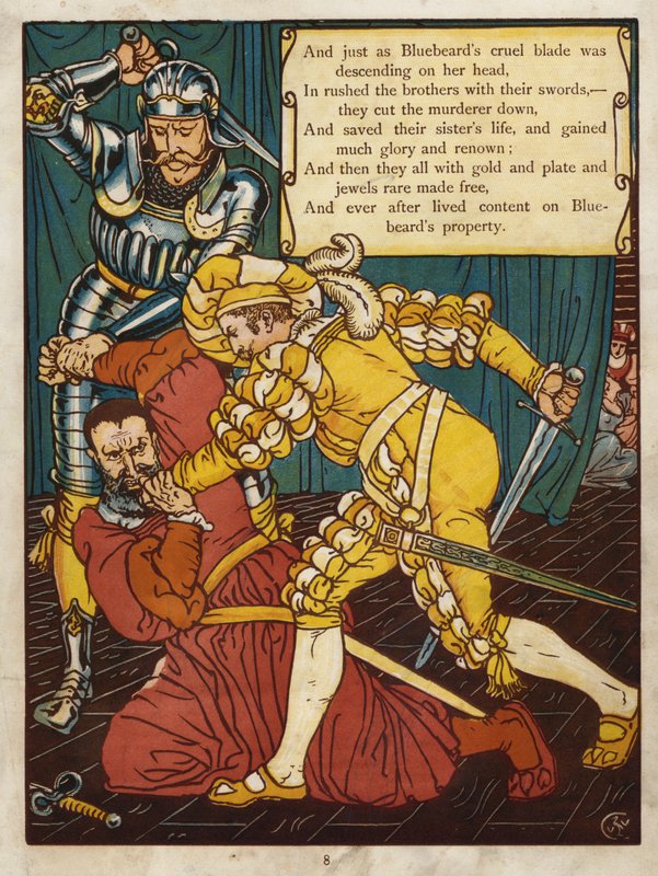 Kékszakáll (színes litó) alkotó: Walter Crane