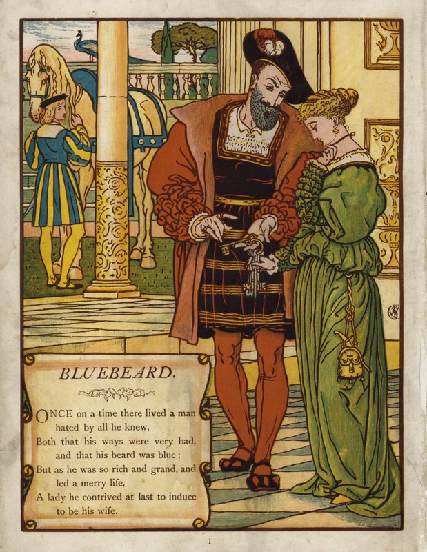 Kékszakáll (színes litó) alkotó: Walter Crane