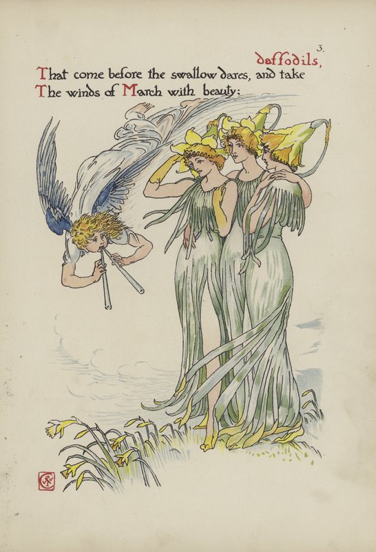 Virágok Shakespeare kertjéből alkotó: Walter Crane
