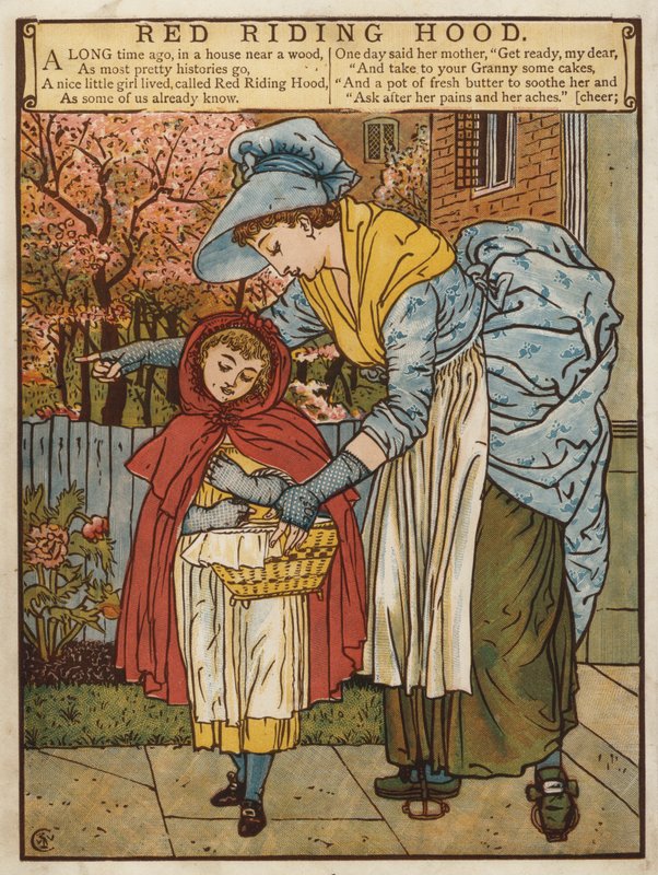 Piroska (színes litho) alkotó: Walter Crane