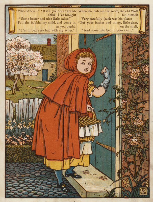 Piroska (színes litho) alkotó: Walter Crane