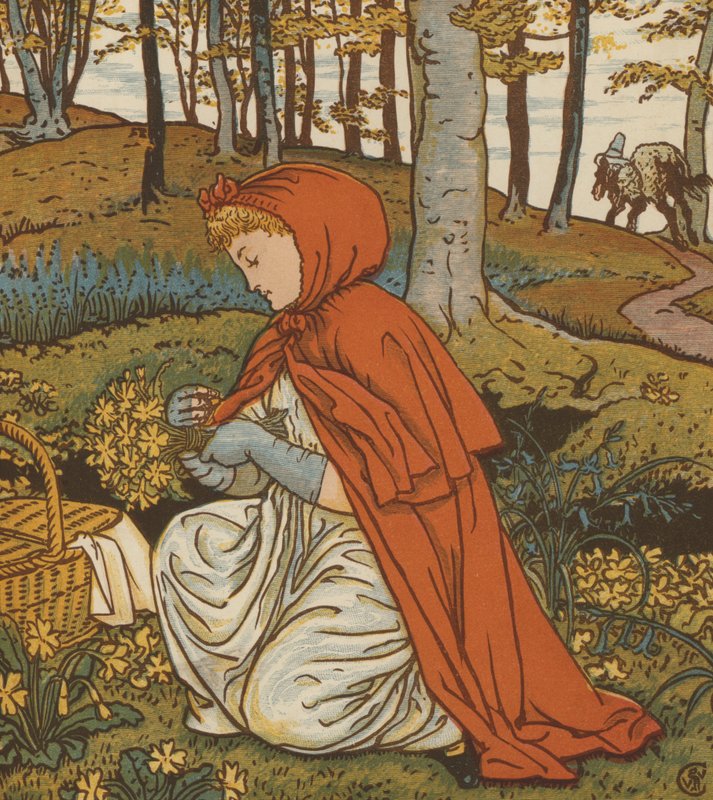 Piroska (színes litho) alkotó: Walter Crane