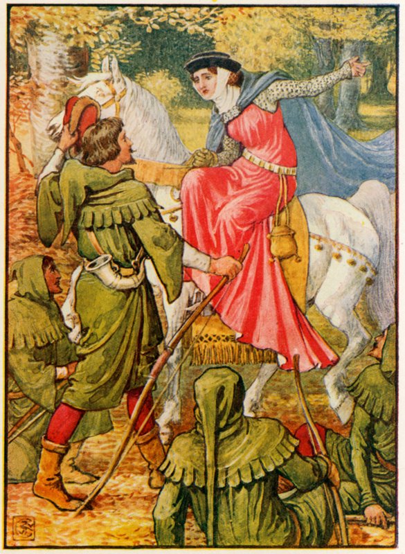 Robin Hood és a hölgy alkotó: Walter Crane