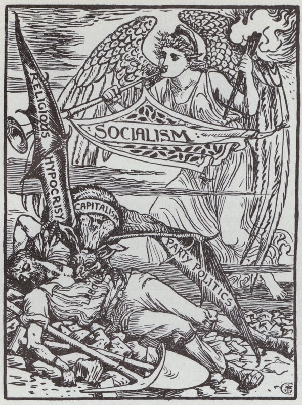 The Capitalist Vampire (litho) alkotó: Walter Crane