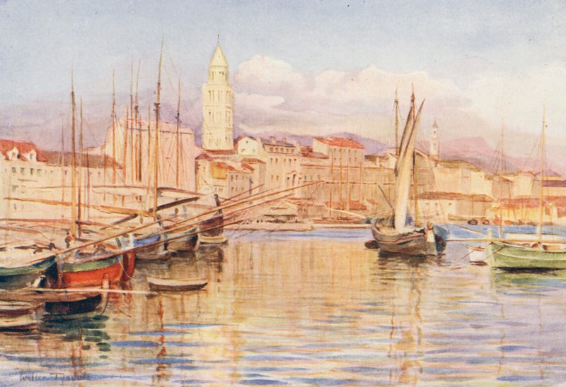 Spalato (színes litográfia) alkotó: Walter Frederick Roofe Tyndale