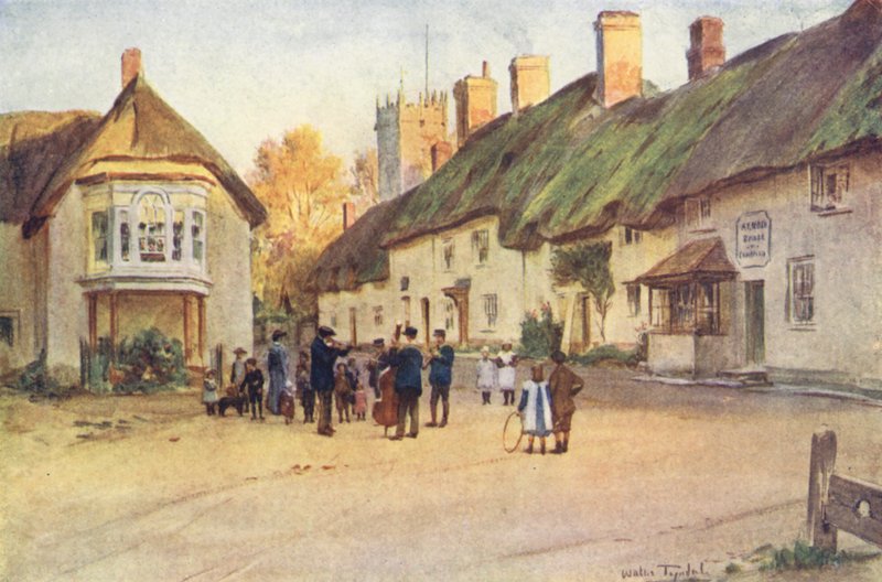 Wessex: Puddletown (színes litográfia) alkotó: Walter Frederick Roofe Tyndale