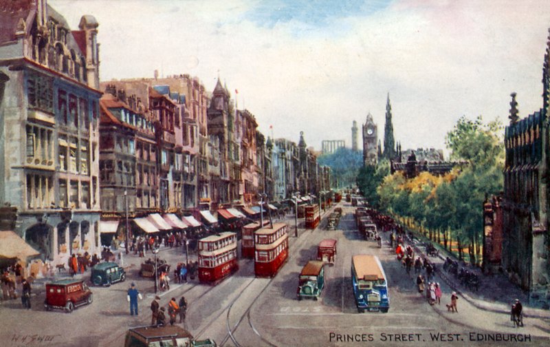 Princes Street, West, Edinburgh alkotó: Walter Henry Sweet