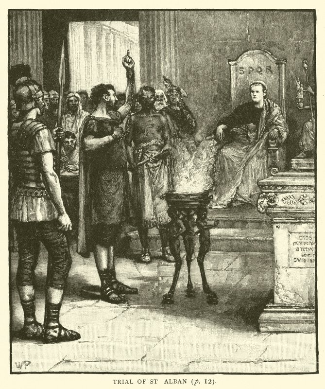 Szent Albán tárgyalása alkotó: Walter Paget