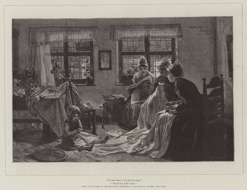 Hímzés alkotó: Walther Firle
