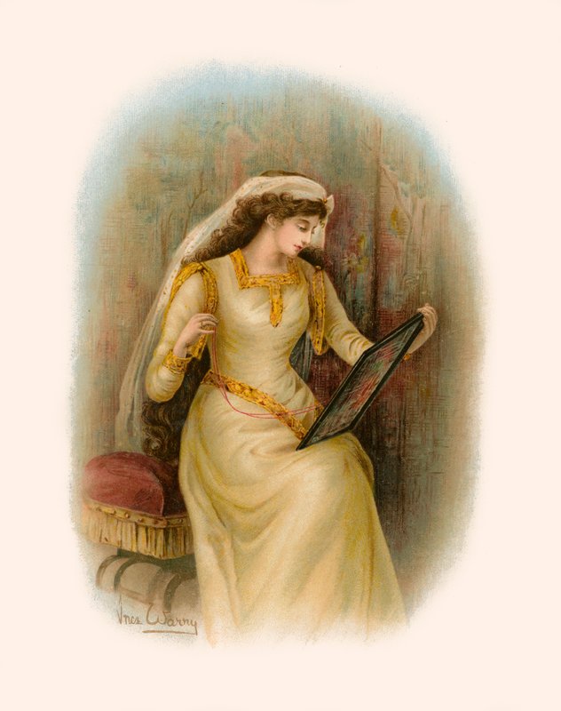 Tennyson Lady of Shalott alkotó: Warry