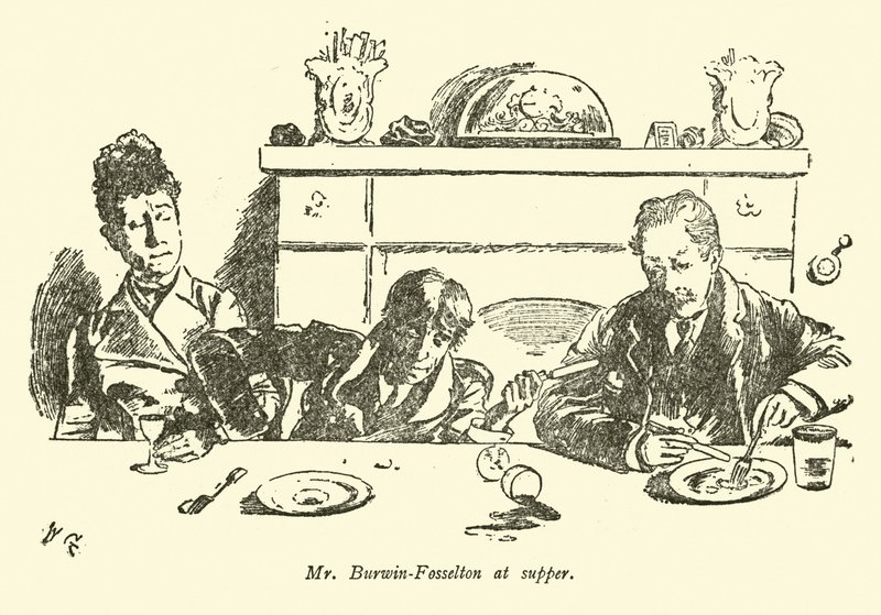Burwin-Fosselton úr a vacsorán alkotó: Weedon Grossmith