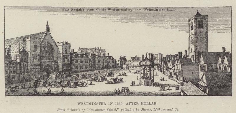 Westminster 1650-ben alkotó: Wenceslaus Hollar