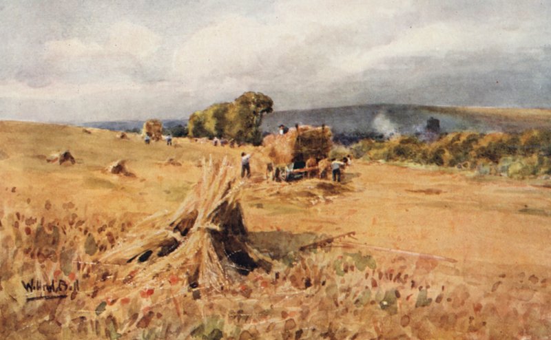 Betakarítás (színes litográfia) alkotó: Wilfrid Williams Ball