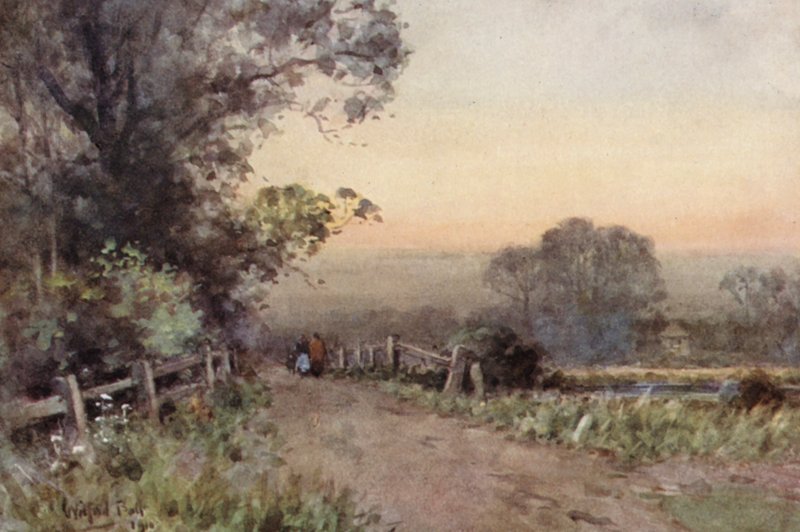 When Evening is Still (színes litográfia) alkotó: Wilfrid Williams Ball