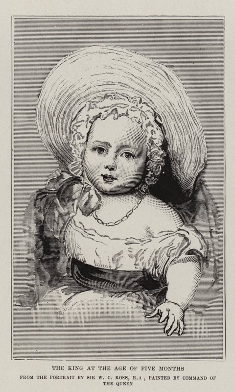 A király öt hónapos korában alkotó: William Charles Ross