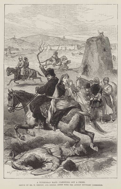 Egy török rajtaütés, egy díj elrablása alkotó: William Crimea Simpson