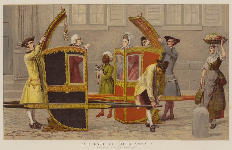 Az utolsó kis botrány (chromolitho) alkotó: William Frederick Yeames