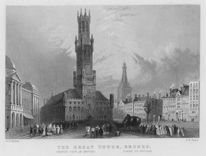 A Nagy Torony, Bruges alkotó: William Henry Bartlett