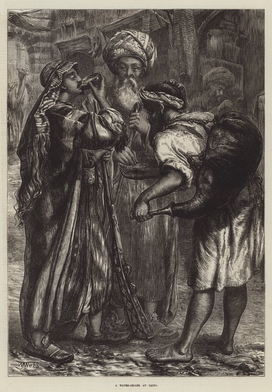 Egy vízárus Kairóban alkotó: William J. Webbe or Webb