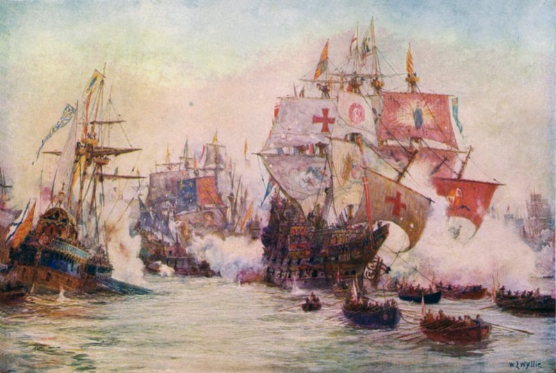 A spanyol armada, 1588 alkotó: William Lionel Wyllie