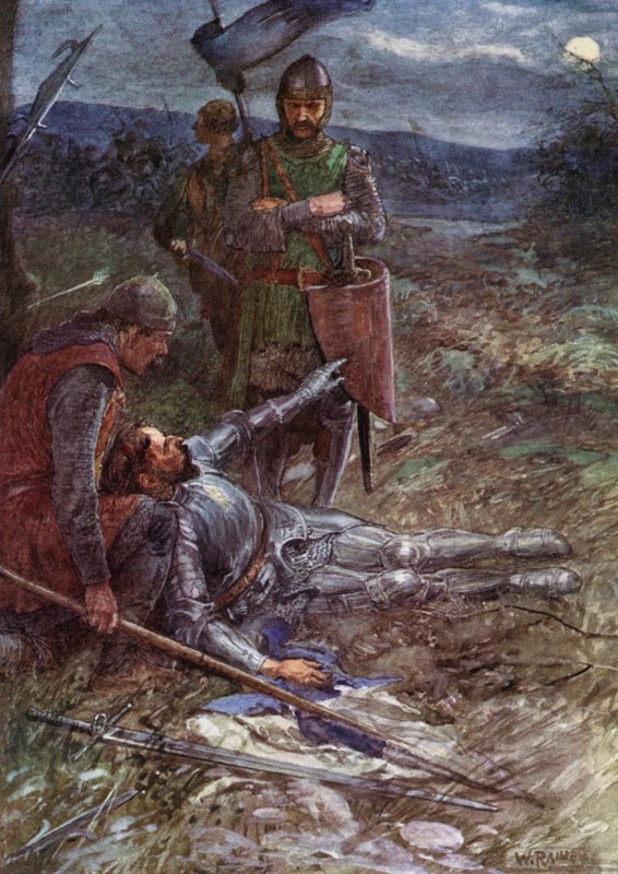 Az otterbourne-i csata alkotó: William Rainey