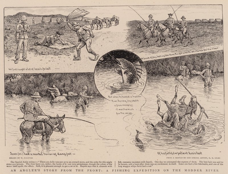 Horgásztörténet elölről, horgászexpedíció a Modder folyón alkotó: William Ralston
