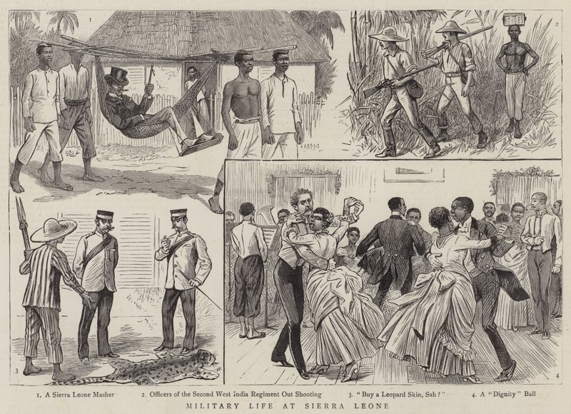 Katonai élet Sierra Leonéban alkotó: William Ralston