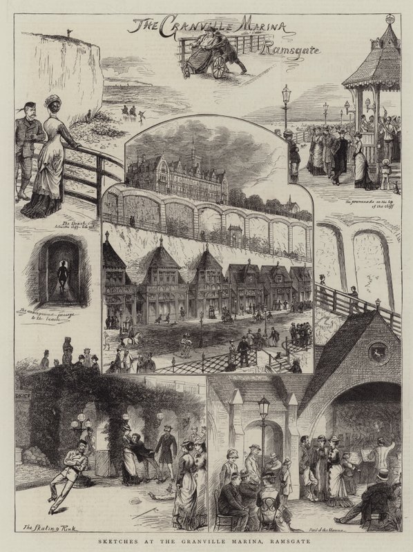 Vázlatok a Granville-i kikötőben, Ramsgate alkotó: William Ralston